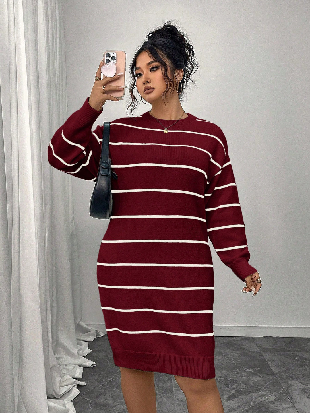 Rochie midi SHEIN, mix culori