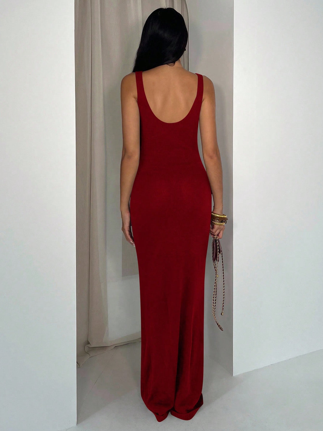Rochie maxi SHEIN, roșu