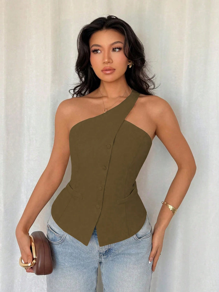 Top SHEIN, verde