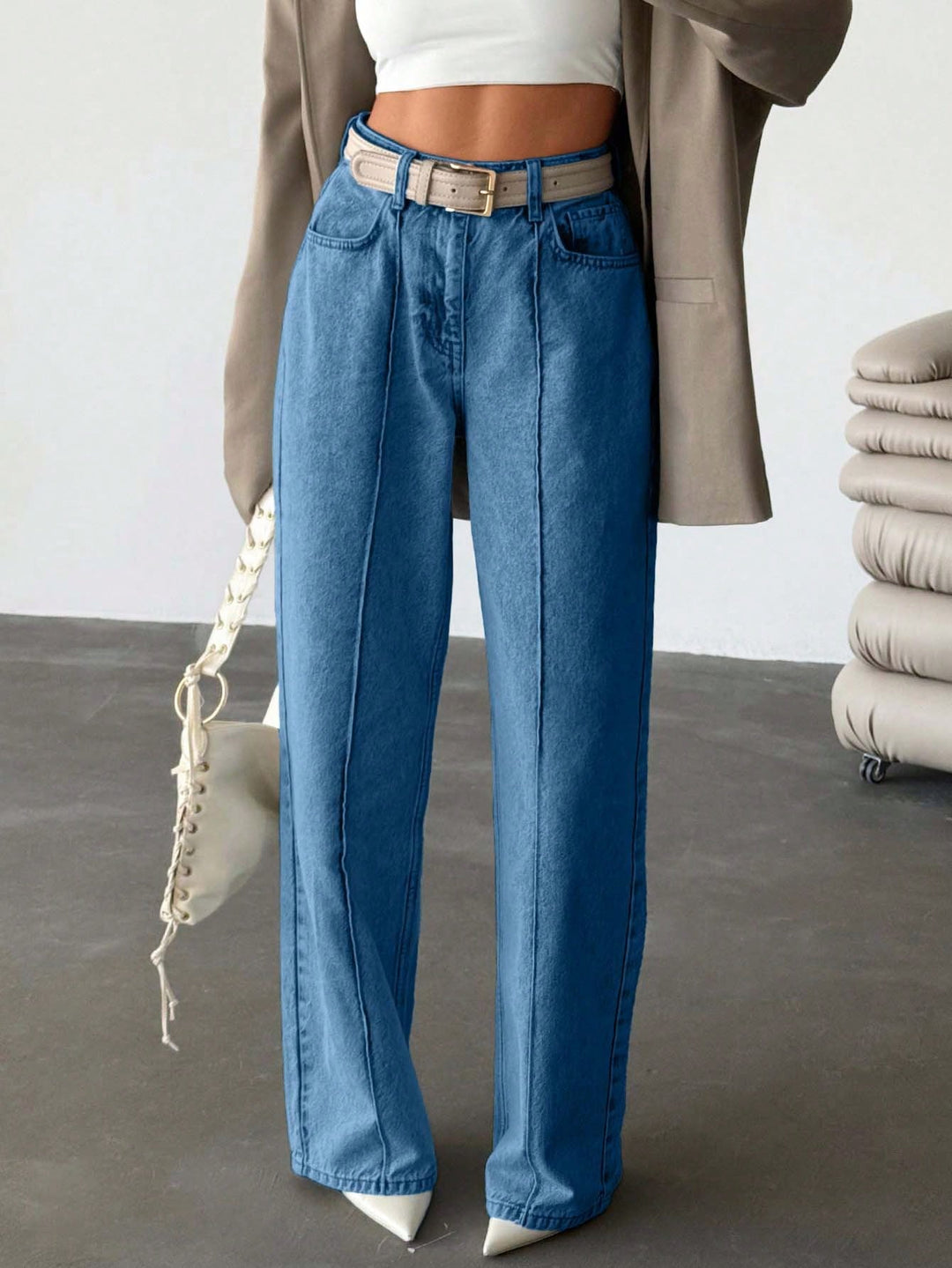 Jeans SHEIN, albastru