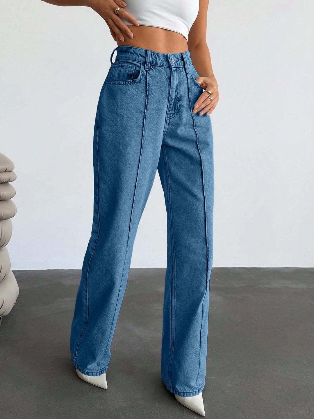 Jeans SHEIN, albastru