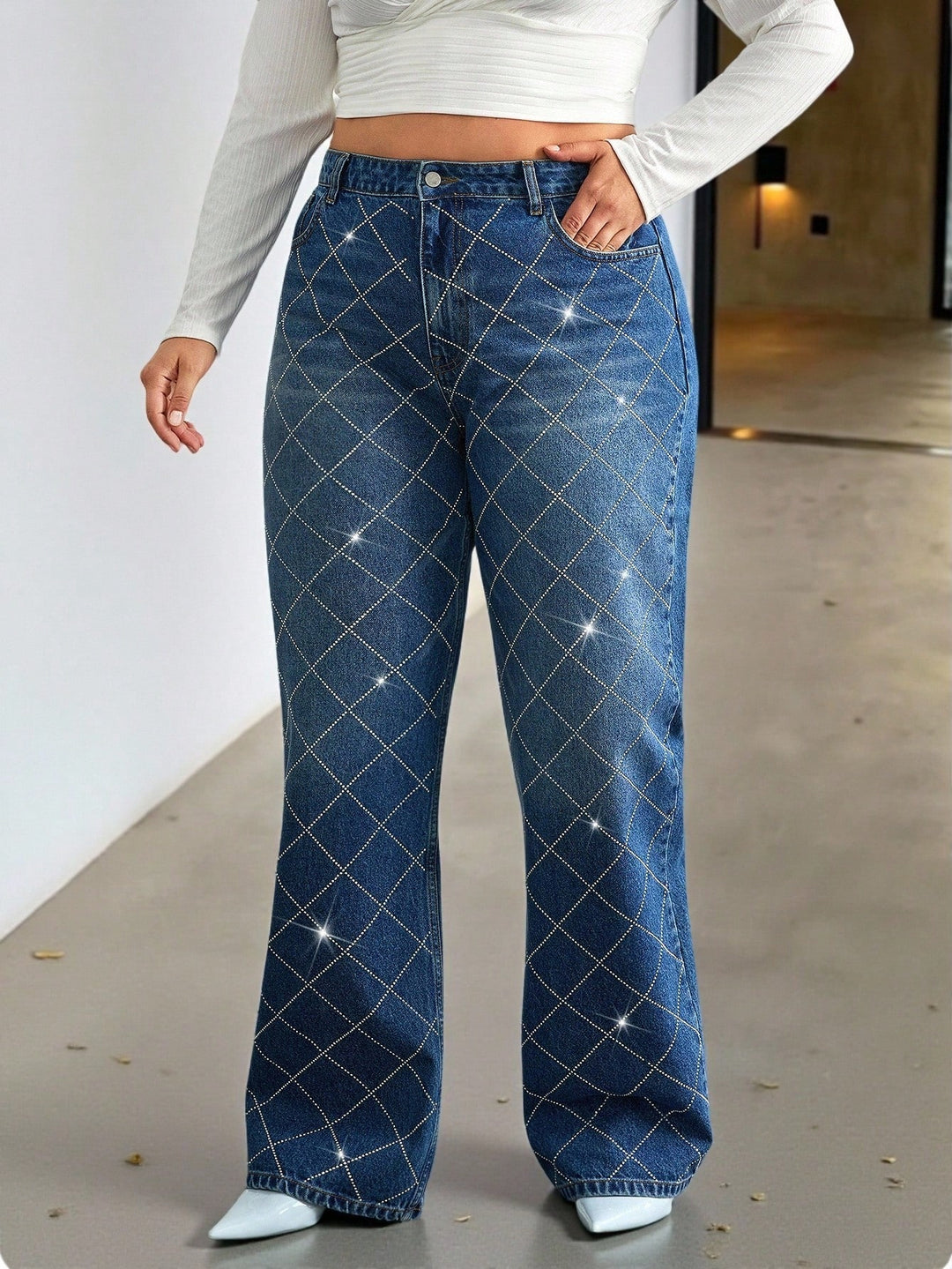 Jeans SHEIN, albastru