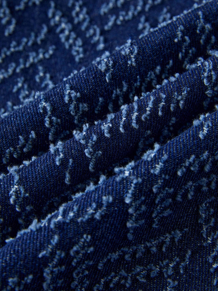 Jachetă tip capă denim SHEIN, albastru
