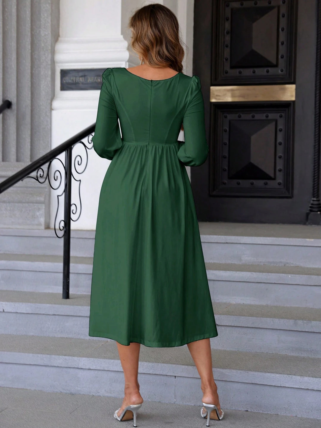 Rochie midi SHEIN, verde