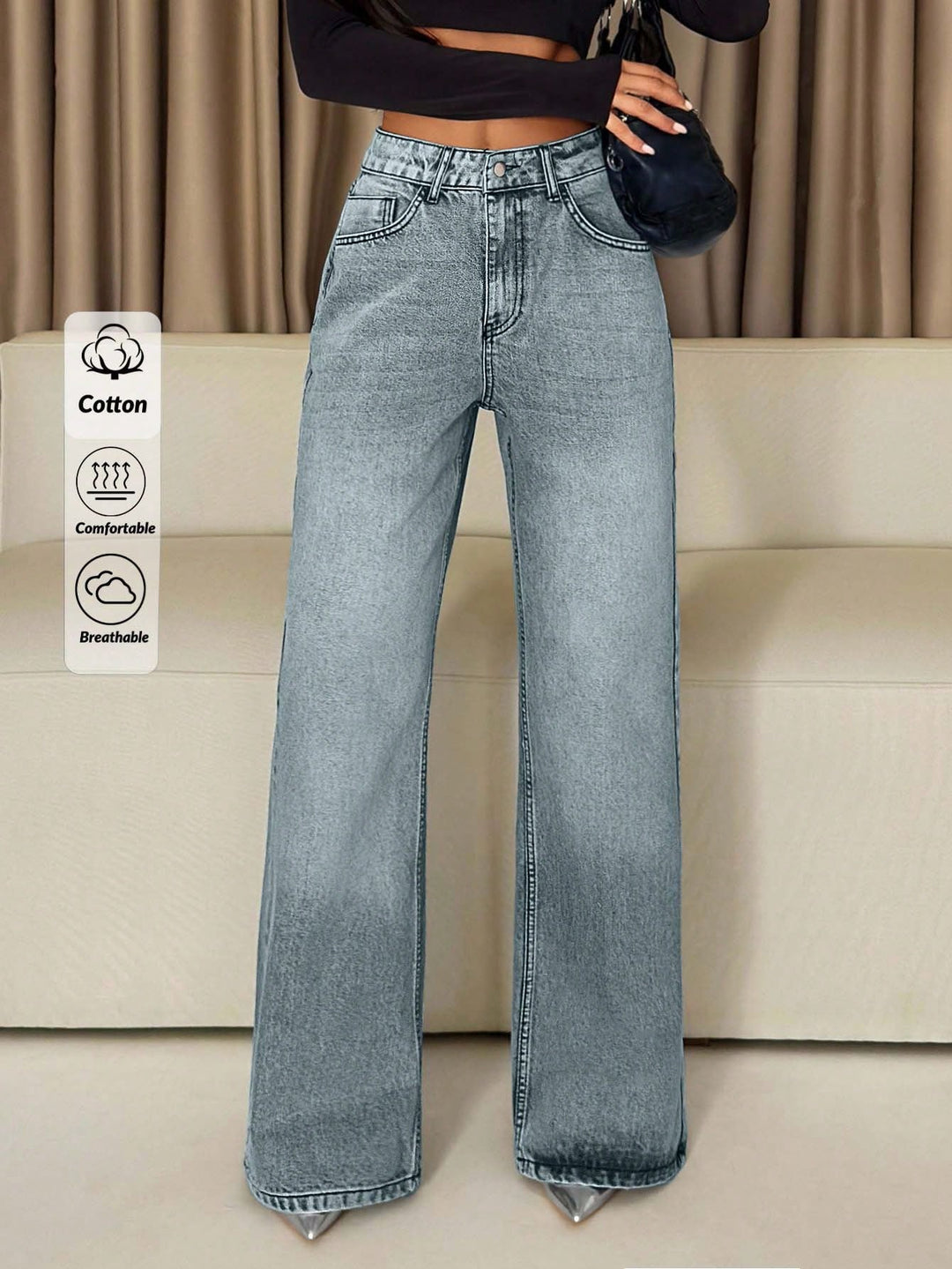 Jeans SHEIN, albastru