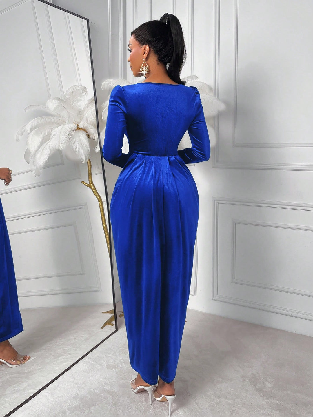 Rochie maxi SHEIN, albastru
