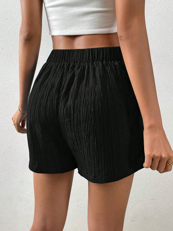 Pantaloni scurți SHEIN, negru