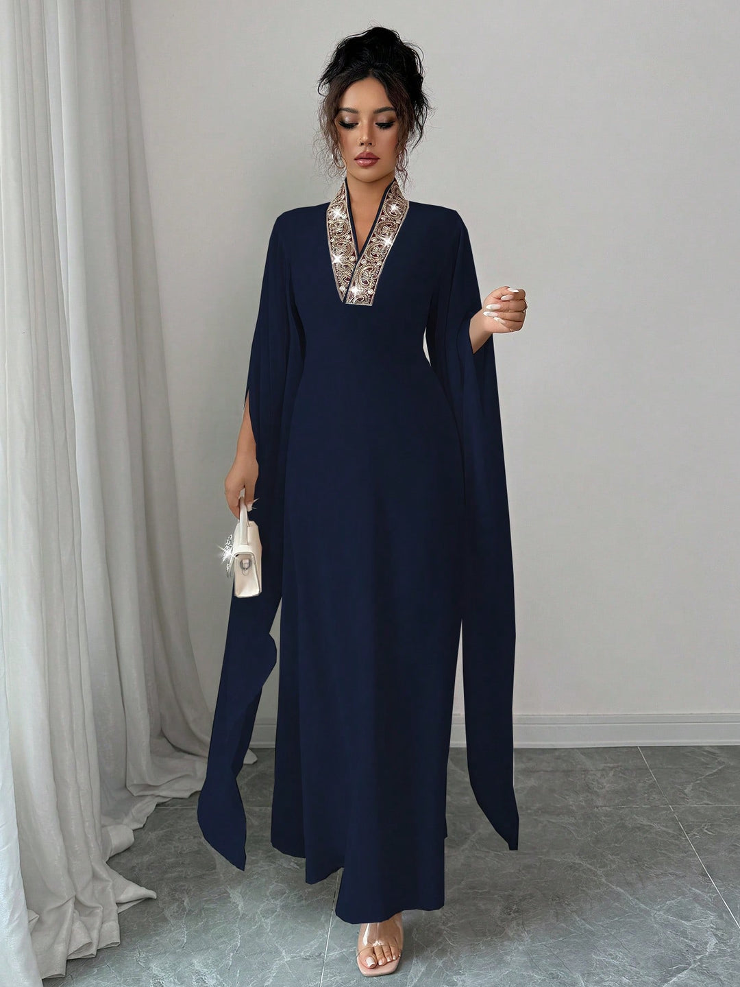 Rochie maxi SHEIN, albastru