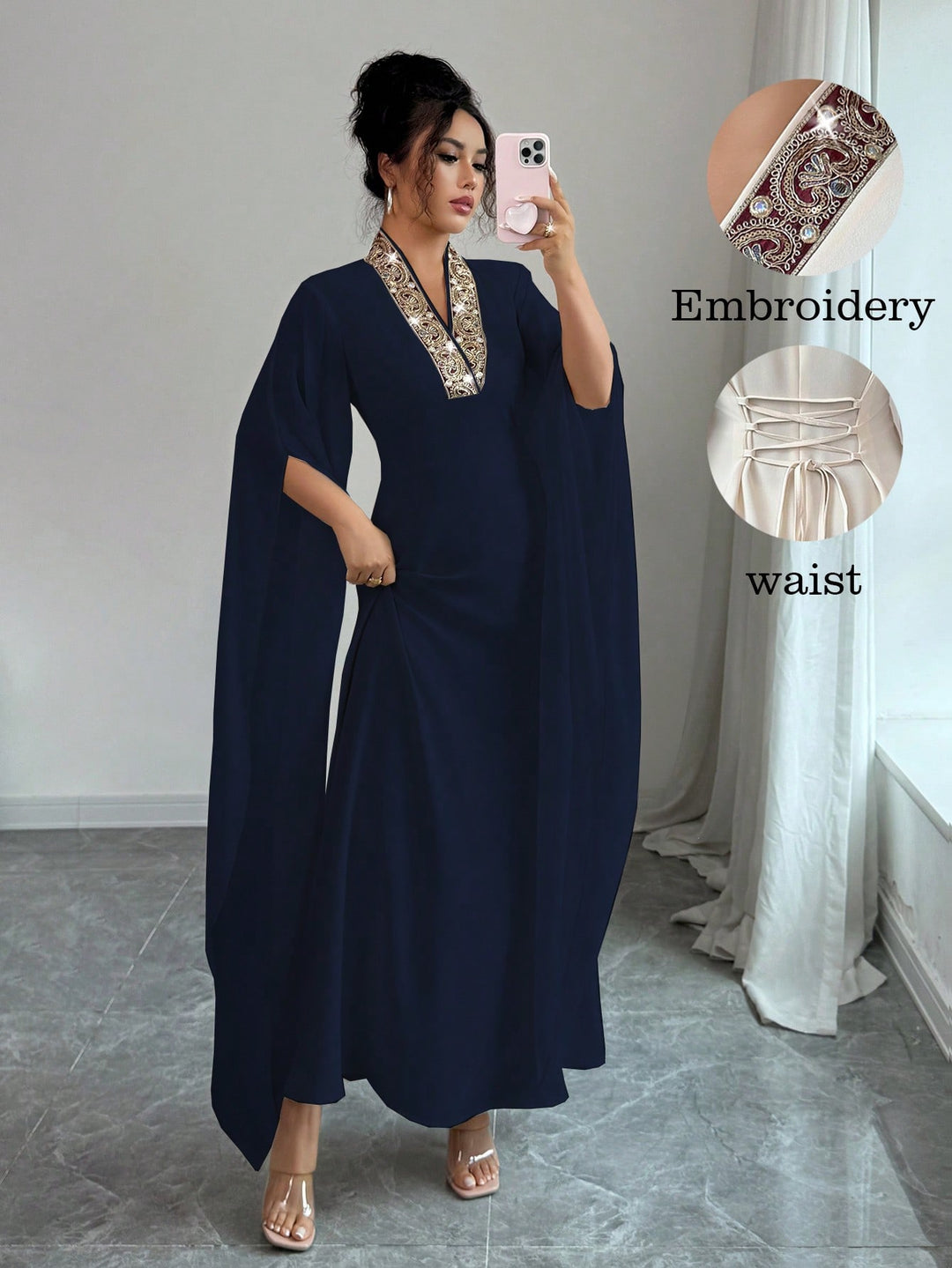 Rochie maxi SHEIN, albastru