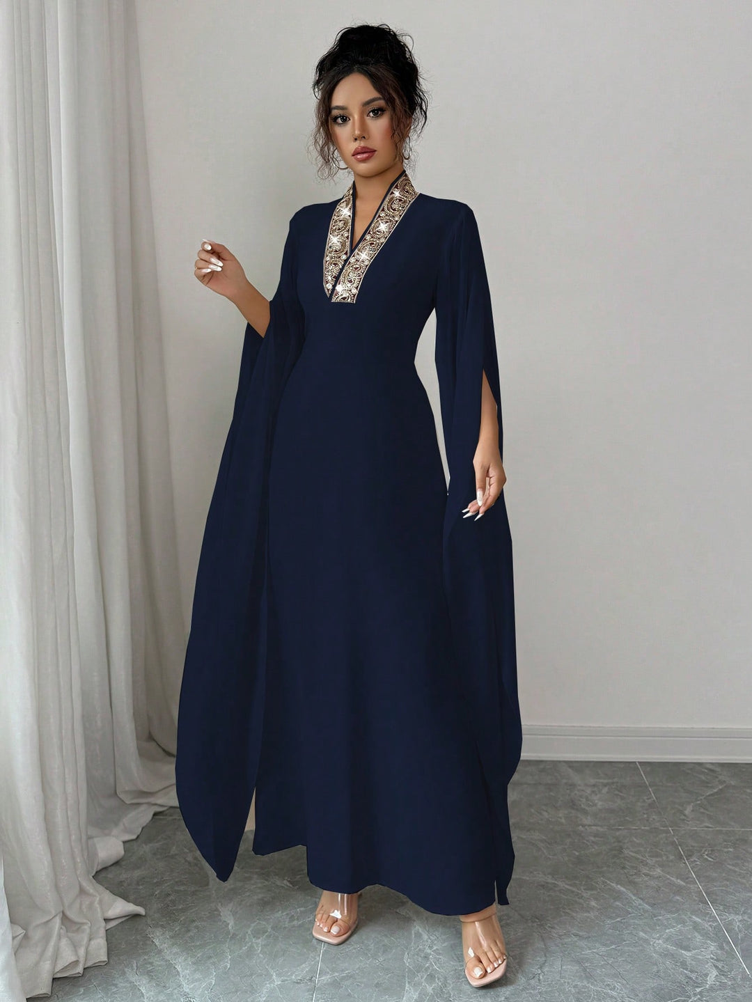 Rochie maxi SHEIN, albastru