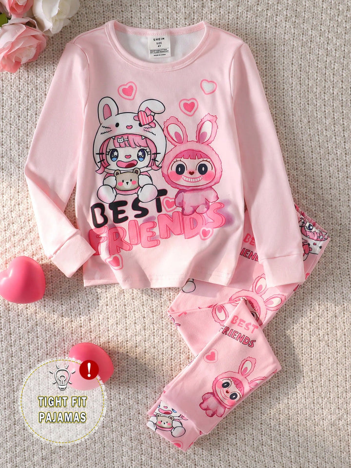 Compleu pijamale SHEIN, roz
