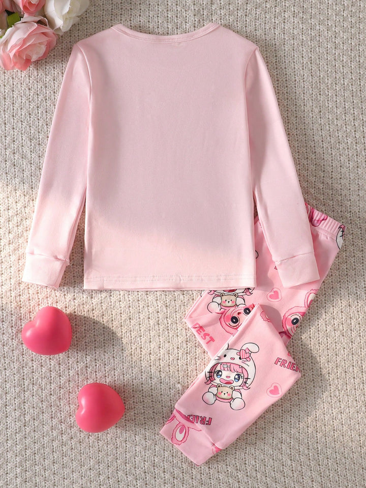 Compleu pijamale SHEIN, roz