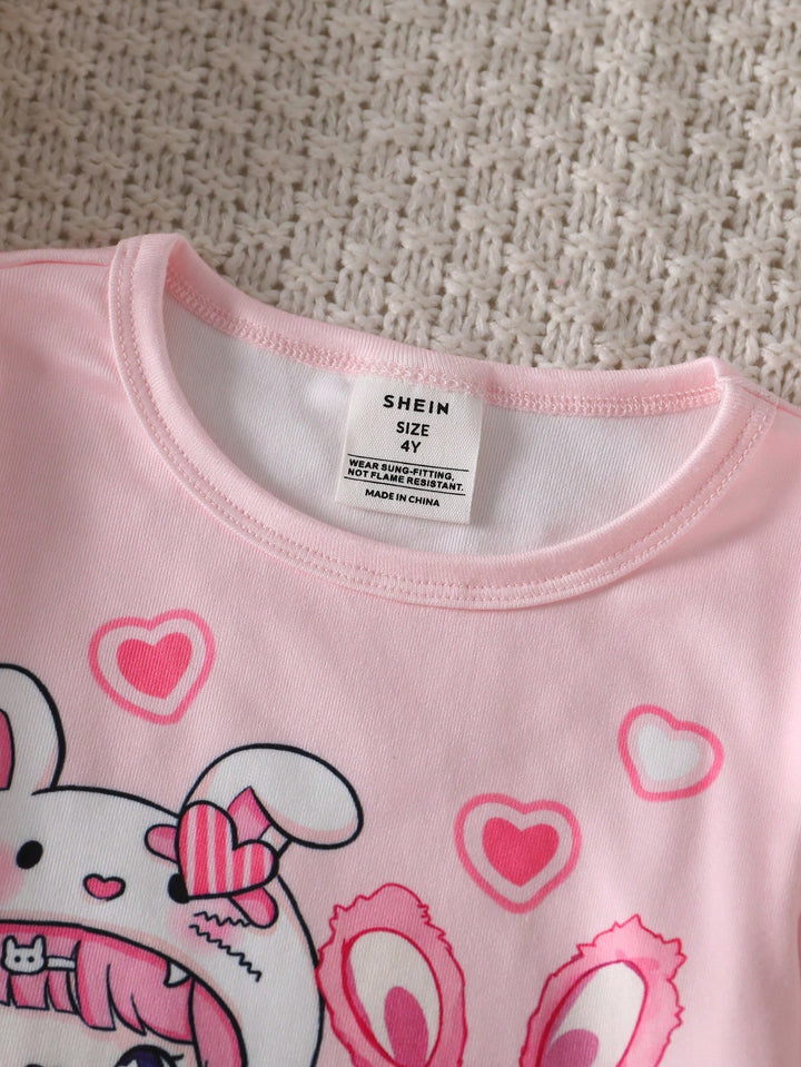 Compleu pijamale SHEIN, roz