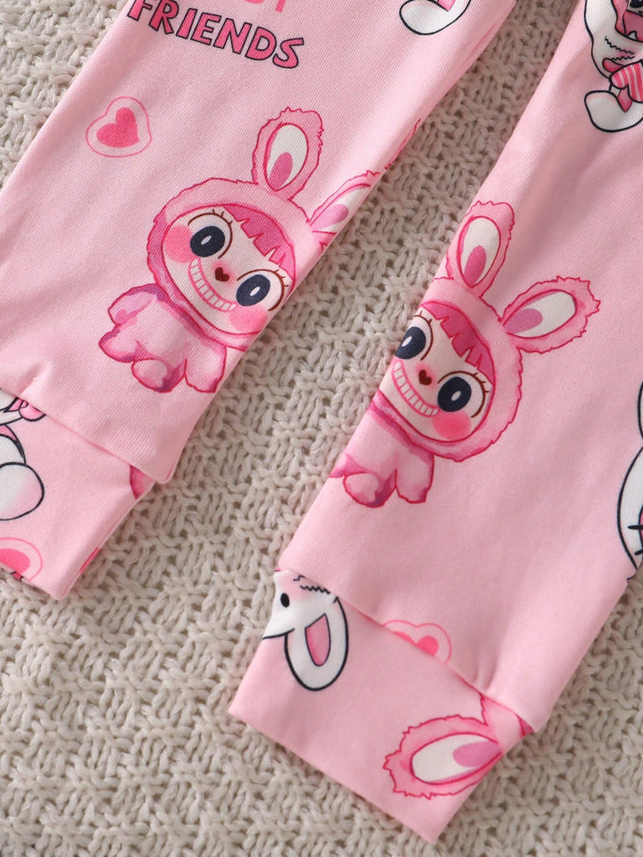 Compleu pijamale SHEIN, roz