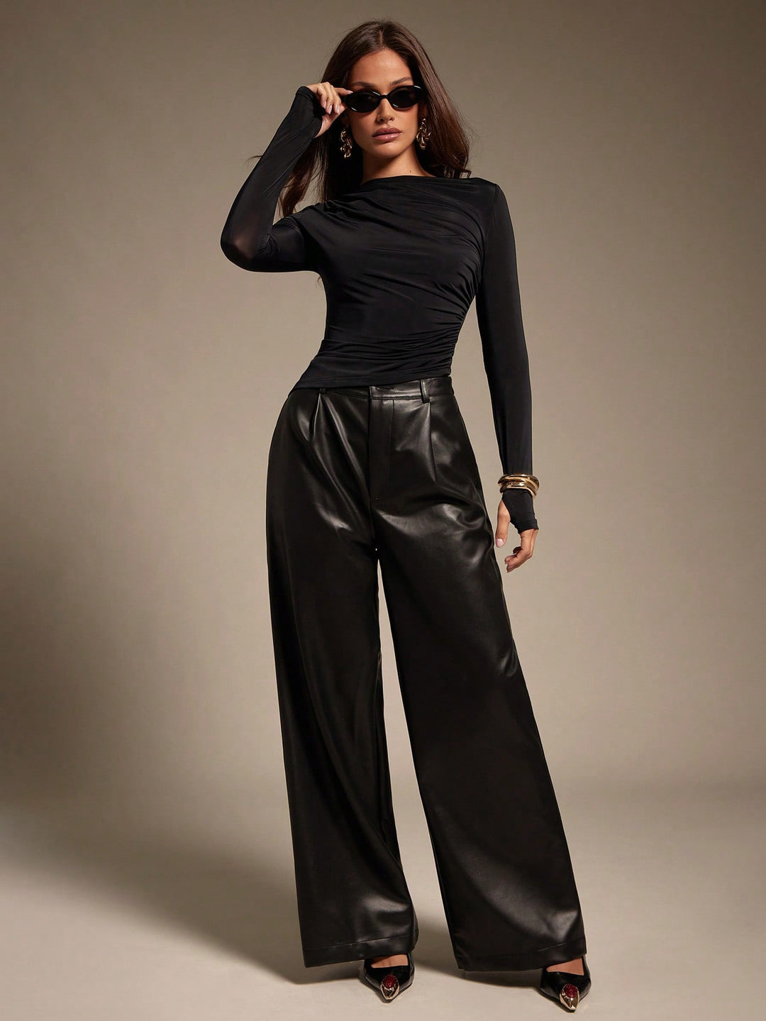 Top SHEIN, negru