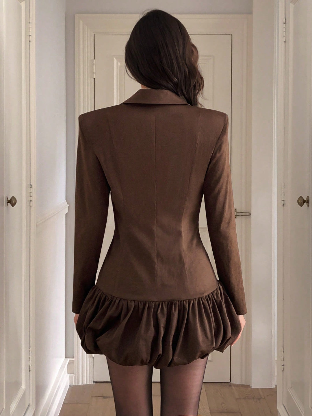 Rochie scurtă SHEIN, maro