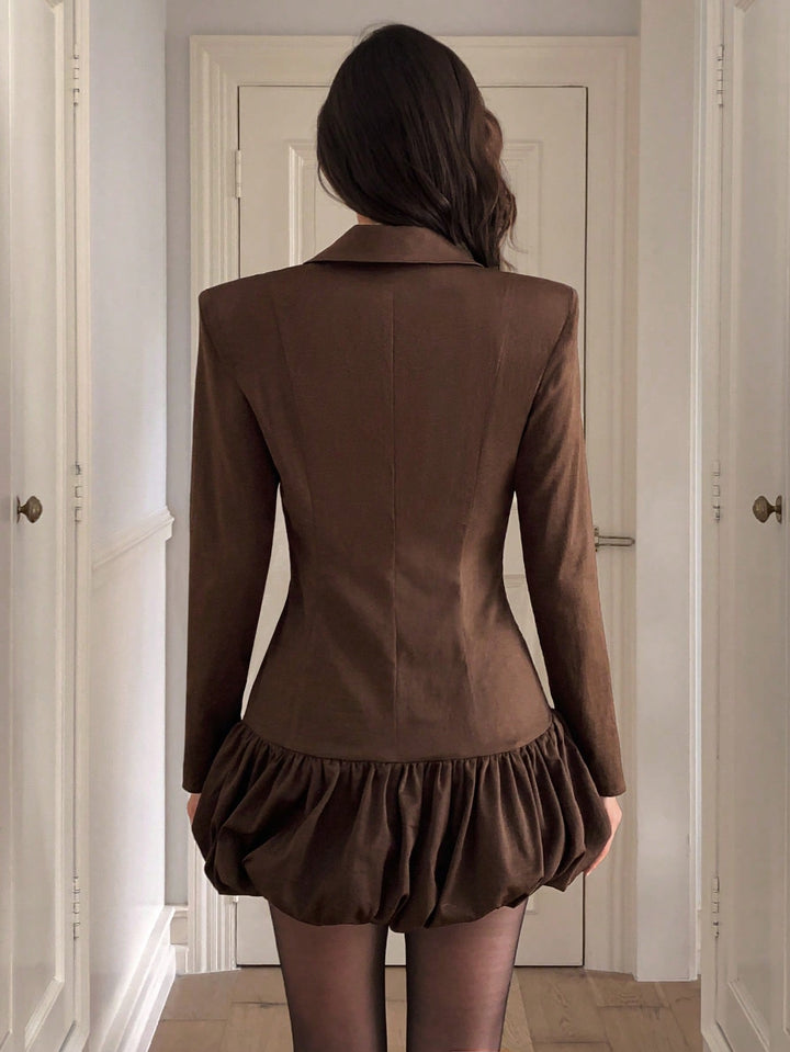 Rochie scurtă SHEIN, maro