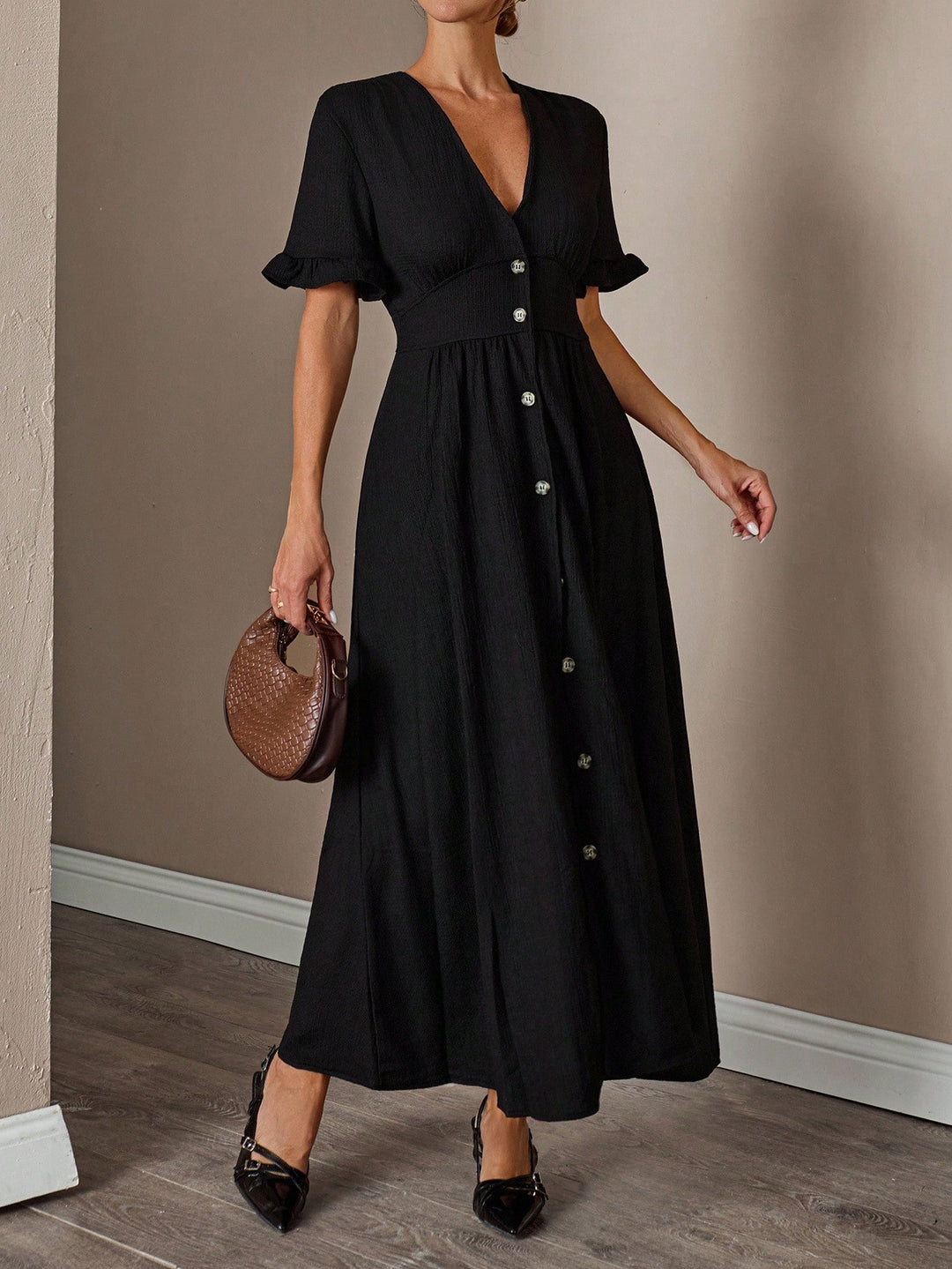 Rochie maxi SHEIN, negru
