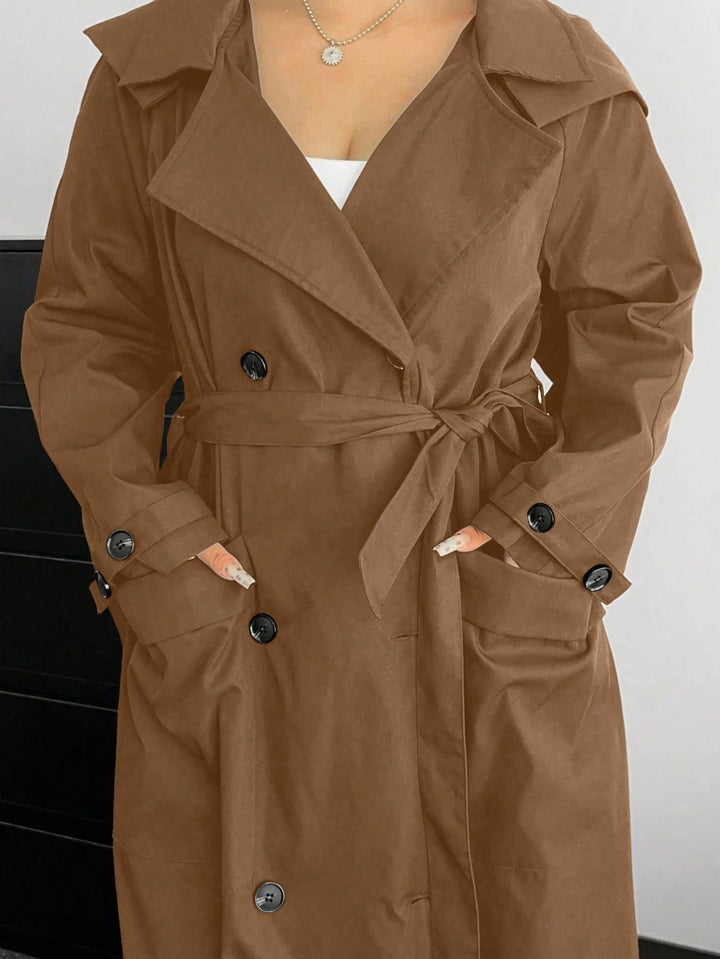 Trench Shein Curve+, maro