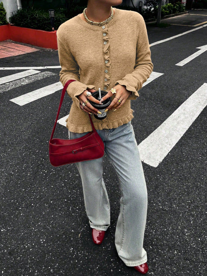Cardigan SHEIN, maro