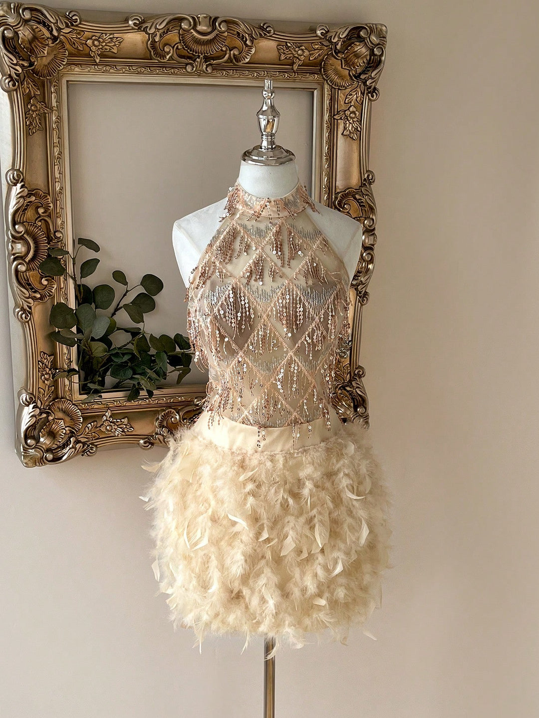 Rochie de ocazie SHEIN, crem