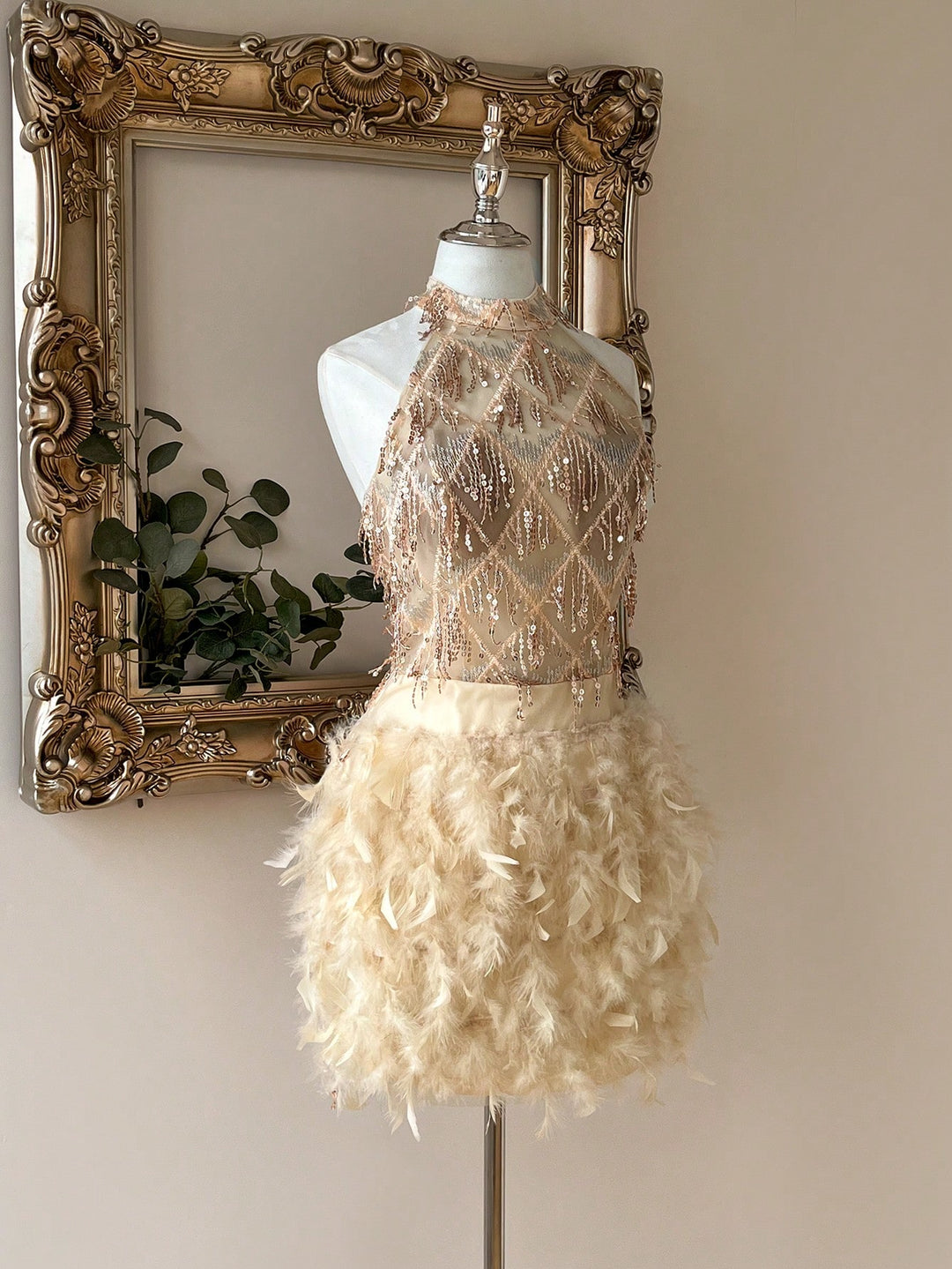 Rochie de ocazie SHEIN, crem