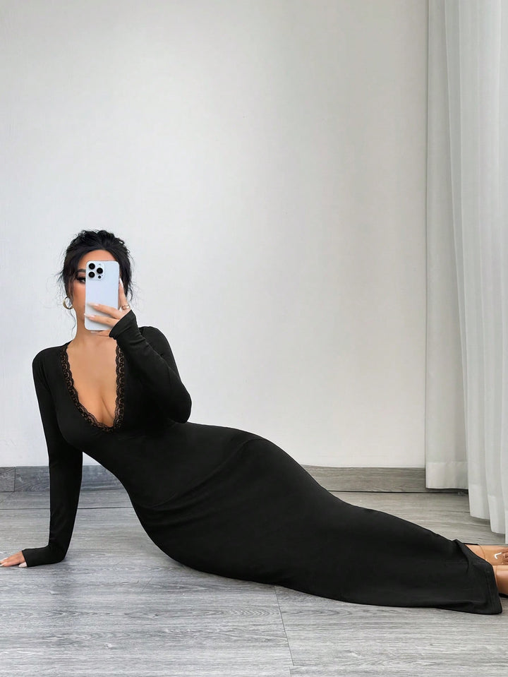 Rochie maxi SHEIN, negru