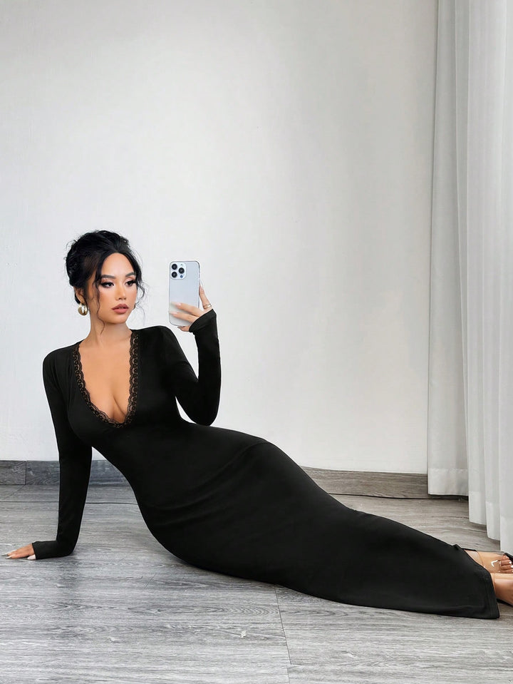 Rochie maxi SHEIN, negru