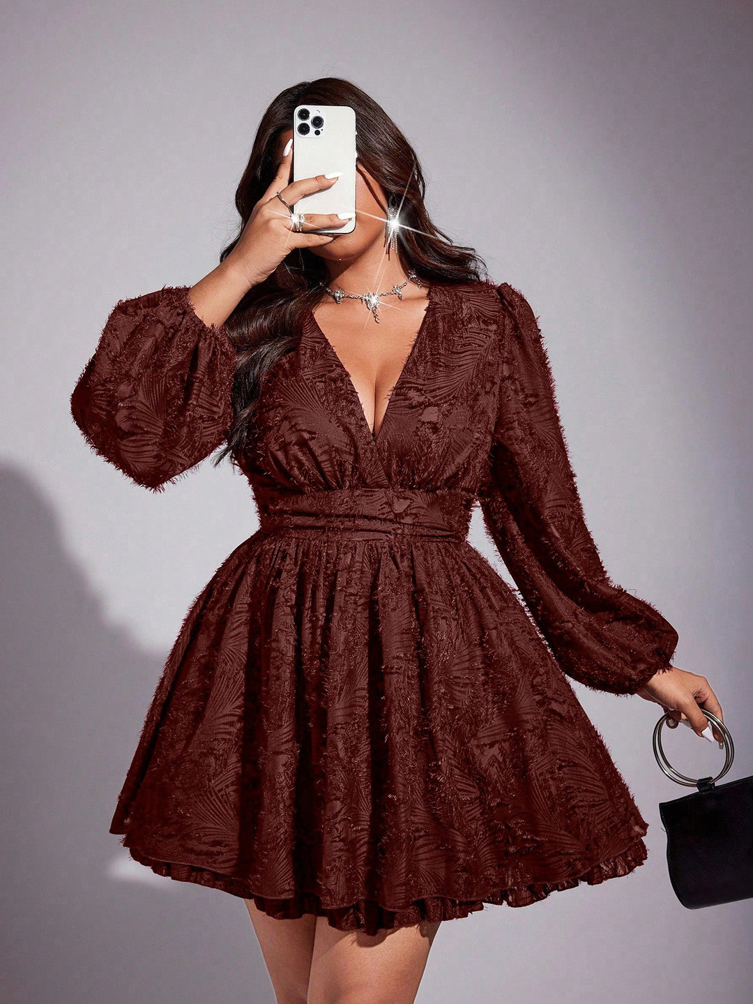 Rochie SHEIN, maro