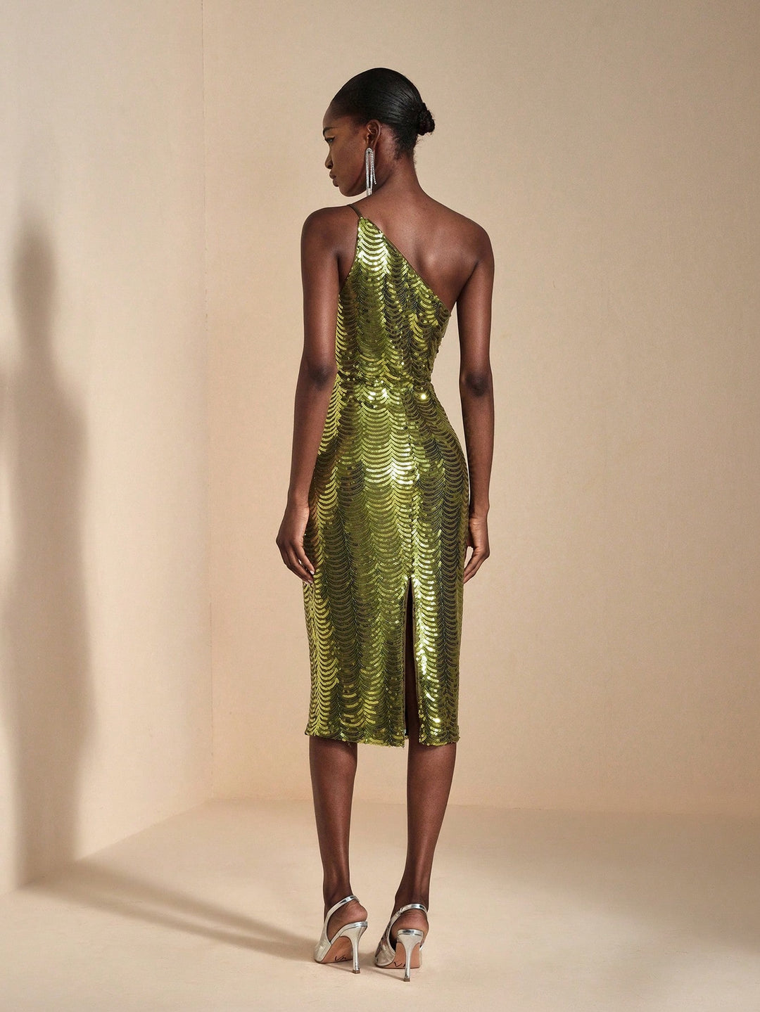Rochie midi SHEIN, verde