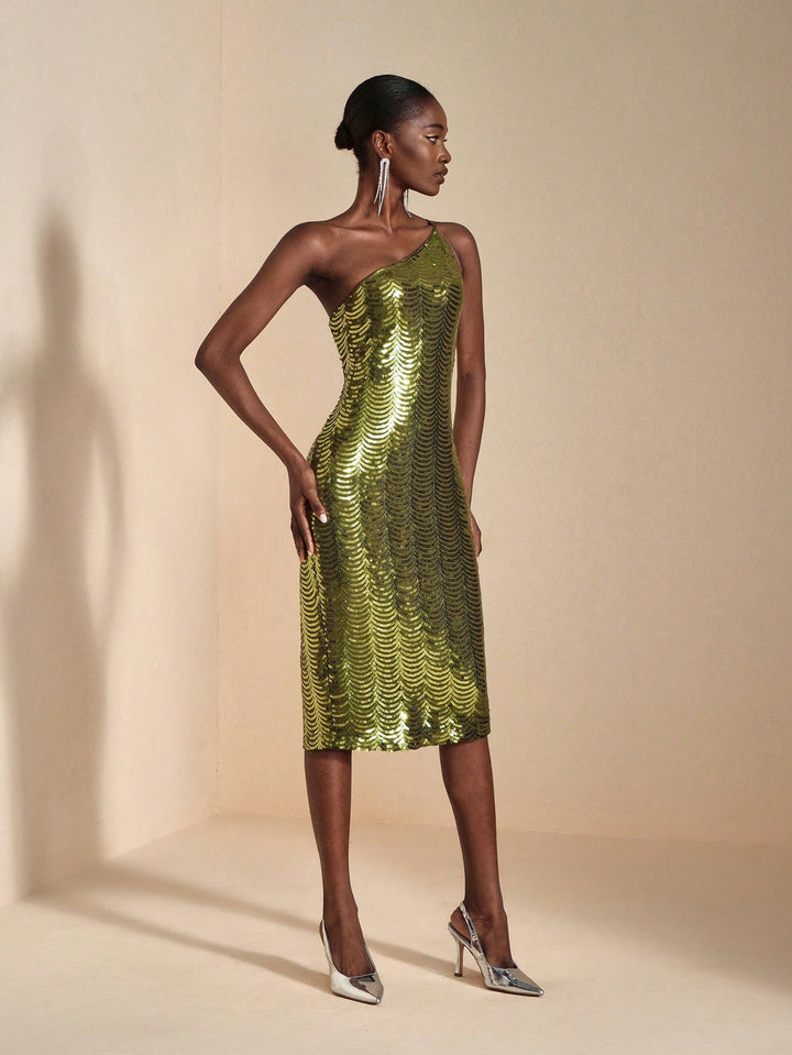 Rochie midi SHEIN, verde