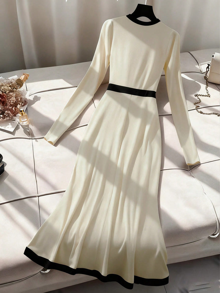 SHEIN maxi ruha, krémszínű