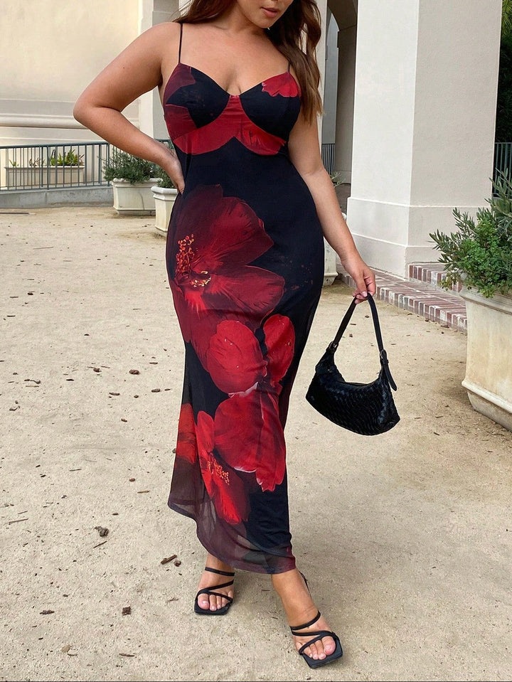 Rochie maxi SHEIN, mix culori
