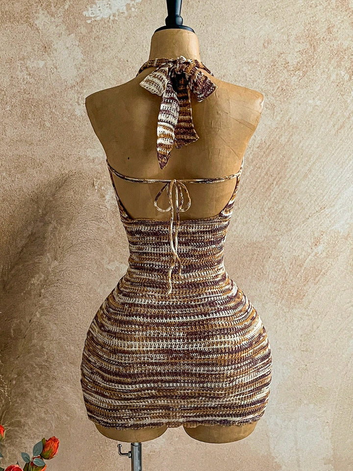 Rochie mini SHEIN, maro
