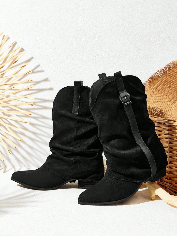 SHEIN csizma, fekete