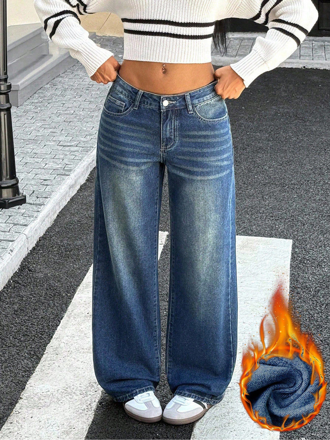 Jeans SHEIN, albastru