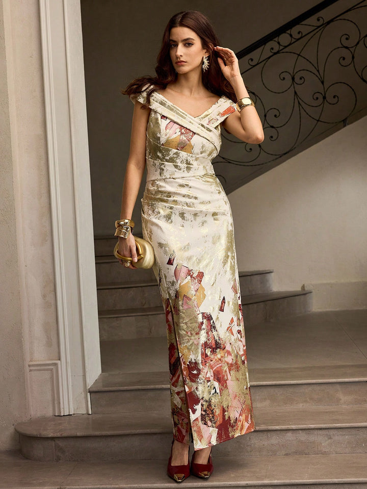 Rochie midi SHEIN, bej