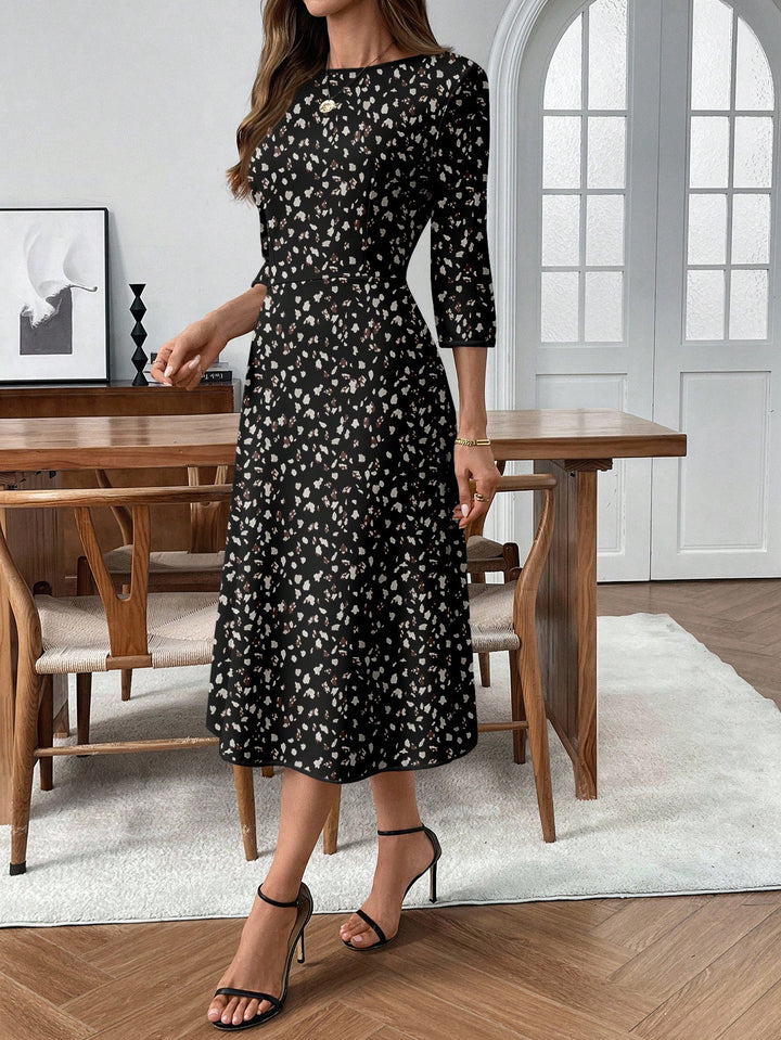 Rochie midi SHEIN, alb