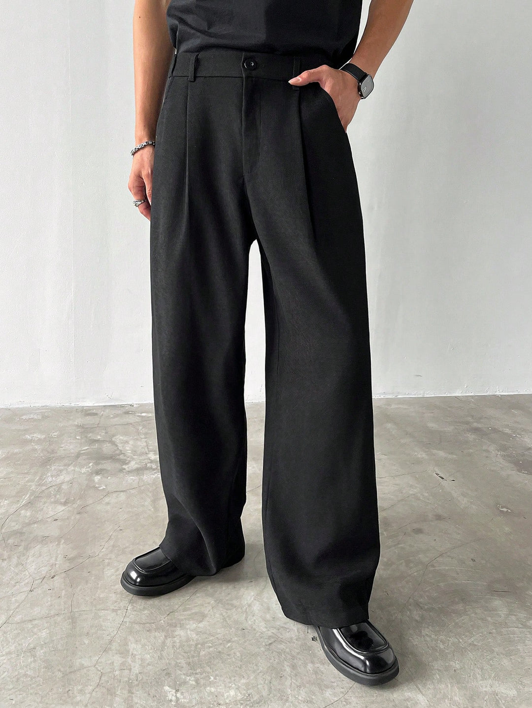 Pantalon SHEIN, negru