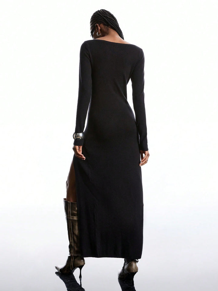 Rochie midi SHEIN, negru