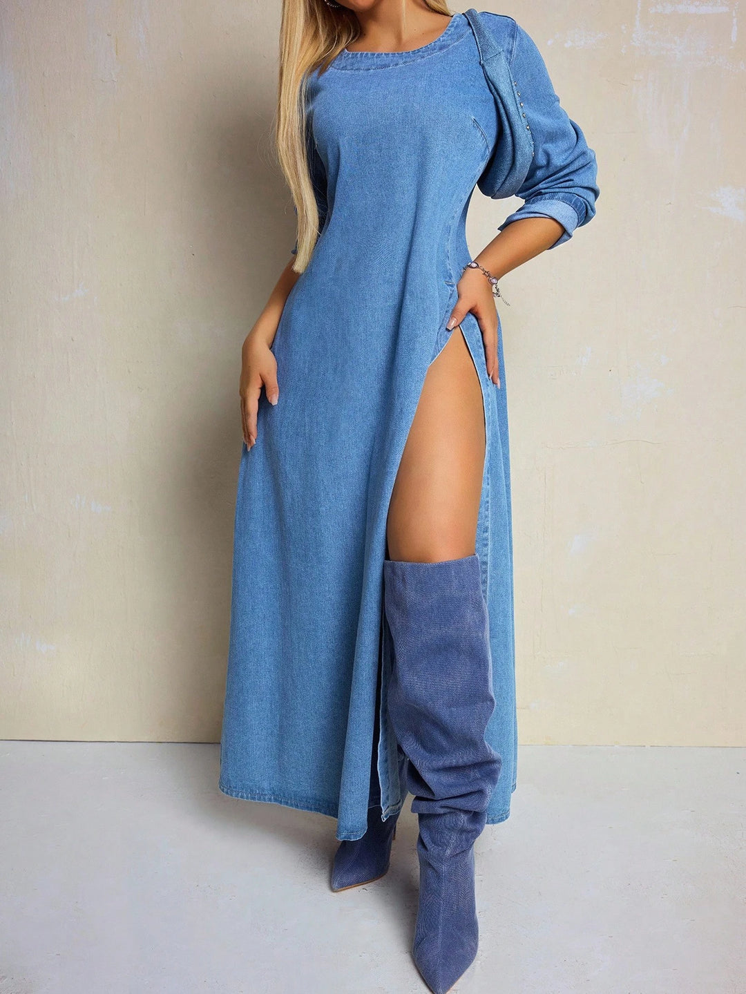 Rochie de blugi SHEIN, albastru