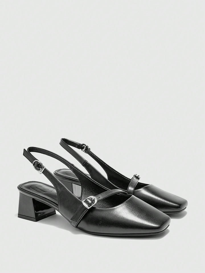 Pantofi cu toc SHEIN, negru