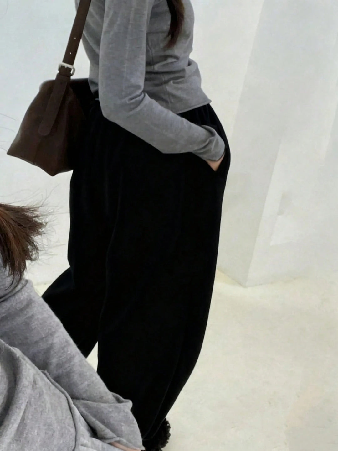 Pantaloni de trening SHEIN, negru