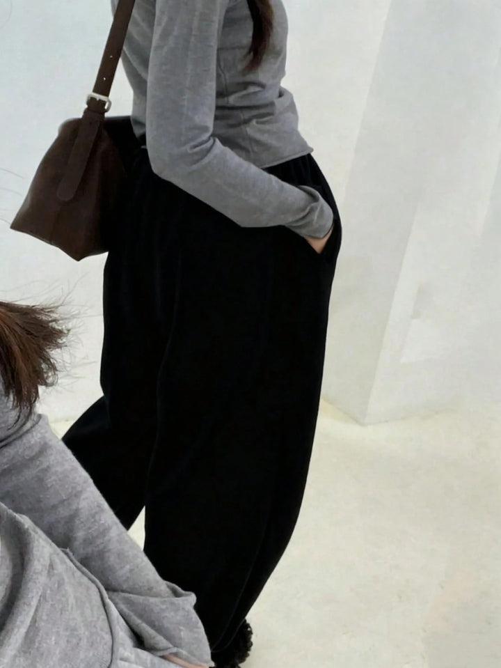 Pantaloni de trening SHEIN, negru