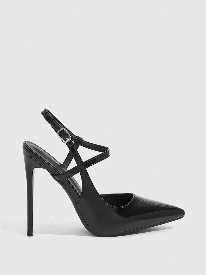 Pantofi cu toc SHEIN, negru