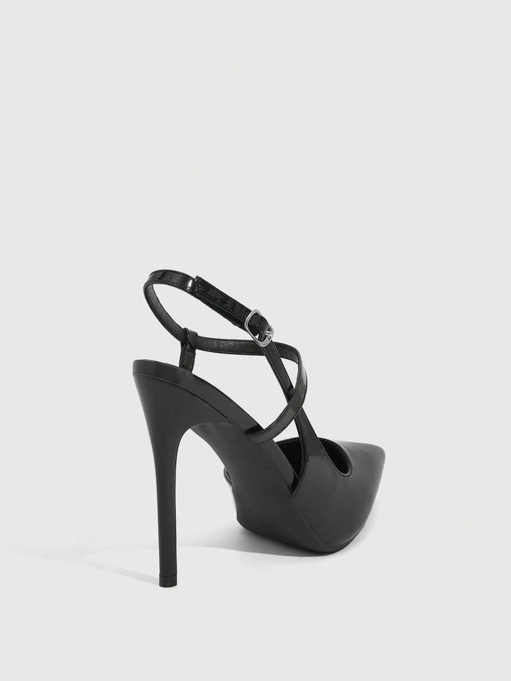 Pantofi cu toc SHEIN, negru