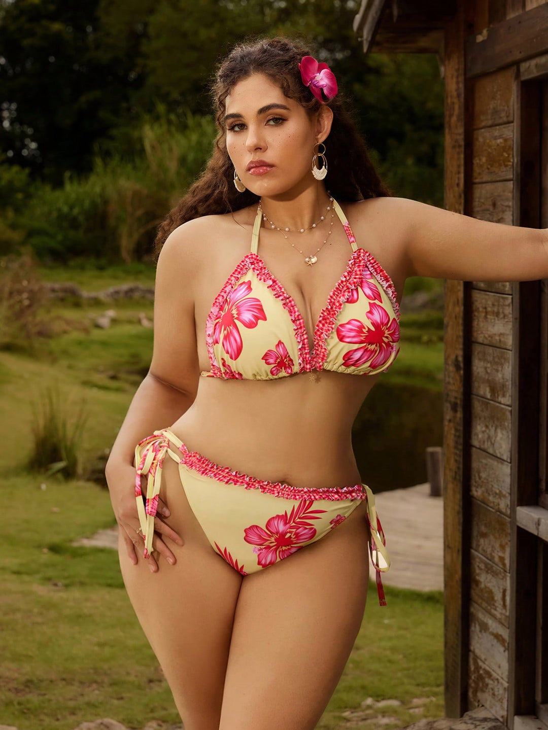 Set bikini de baie SHEIN, mix culori