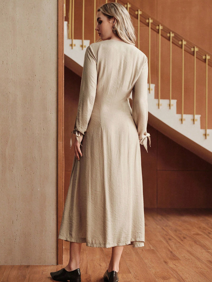 Rochie maxi SHEIN, kaki