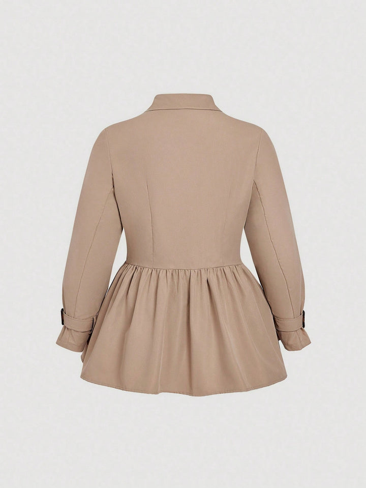 Trench SHEIN, kaki