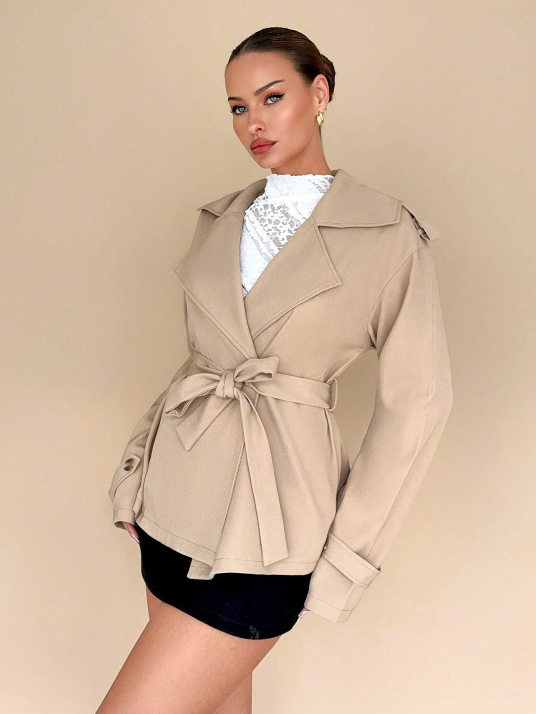 Trench SHEIN, kaki